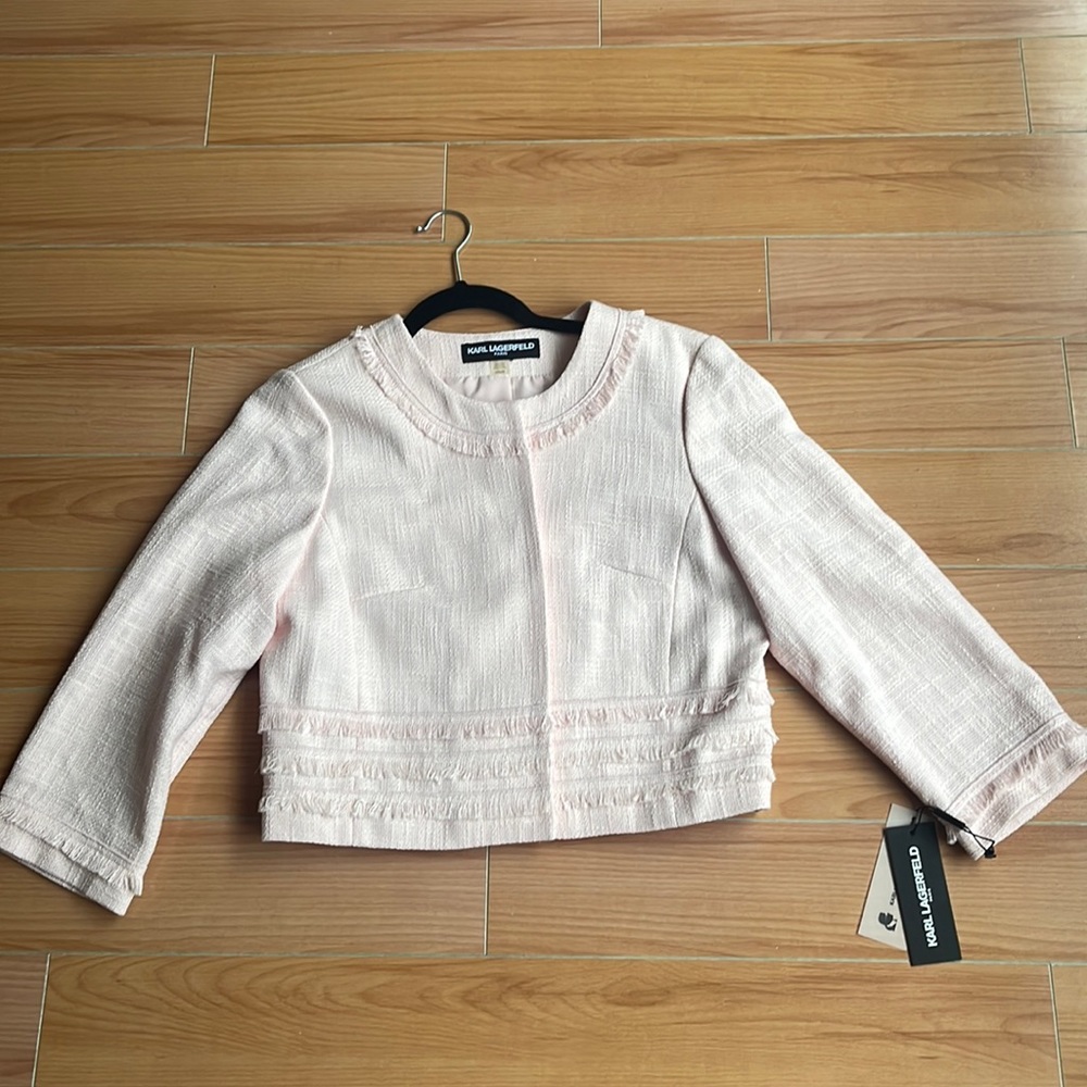 NEW ! NEVER WORN ! Karl Lagerfeld Jacket in Pink (size L)